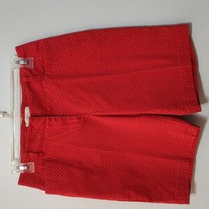 Talbots Size 4P Cotton Shorts Spring Summer Preppy Classic 9" Inseam Polka Dots